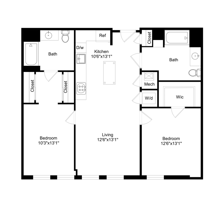 Floor Plan - 2B3