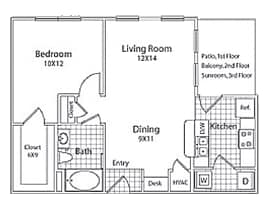 Floor Plan - 1A - Carlton