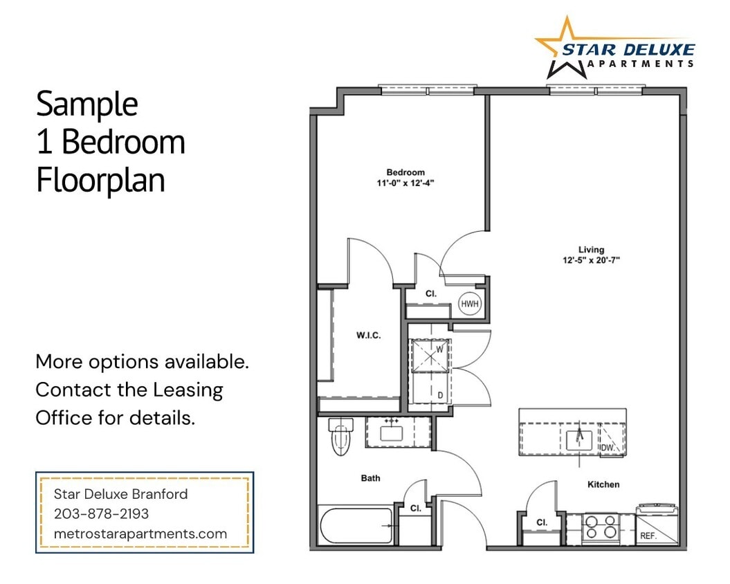 Floor Plan - One Bedroom