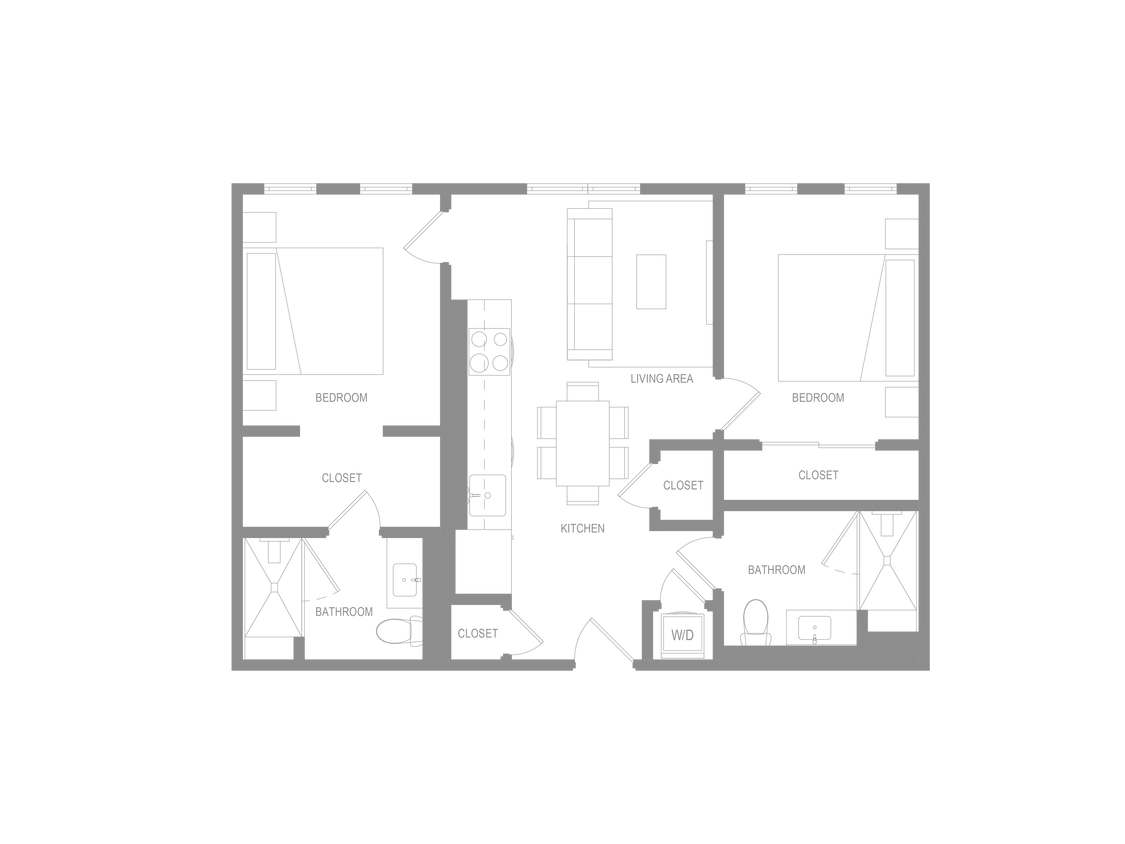 Floor Plan - Alta 2 Bedroom A