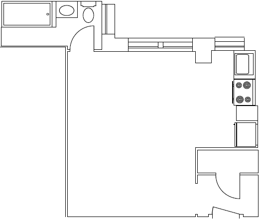 Floor Plan - Renovated Studio 08 Tier
