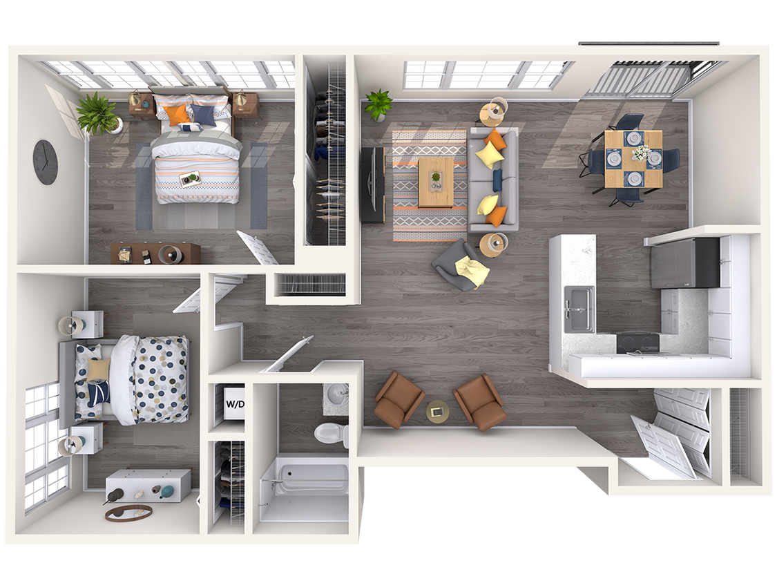 Floor Plan - The Barcroft, Renovated