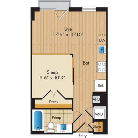 Floor Plan - Studio-S1a