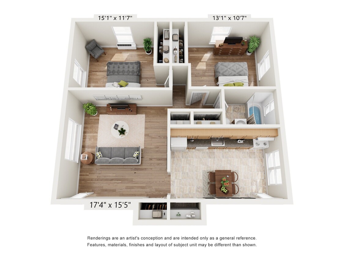 Floor Plan - TWO BEDROOM