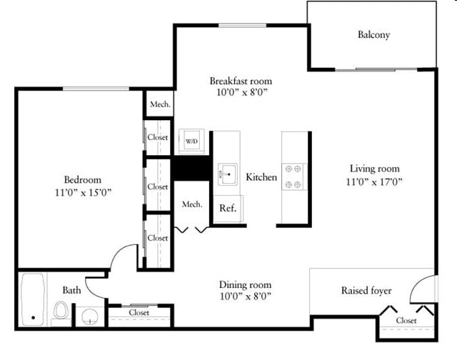 1BR/1BA - A2A