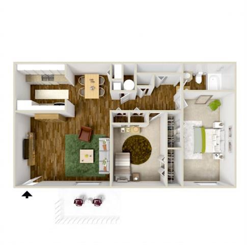 Floor Plan - Two Bedroom