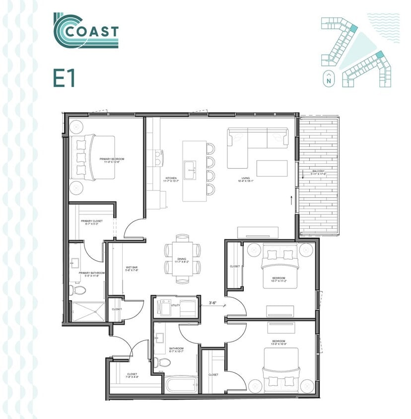 Floor Plan - E1/E1*