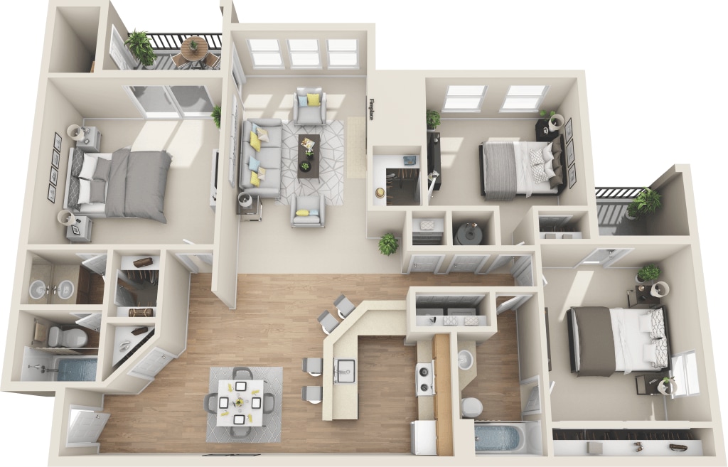 Floor Plan - The Huntington