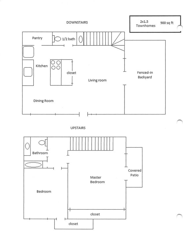 Floor Plan - 2X1.5 TH
