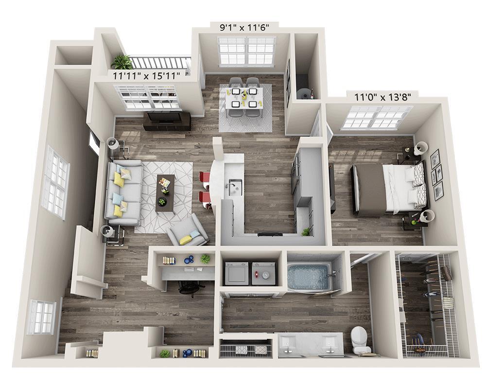 Floor Plan - Plan B (A1C)