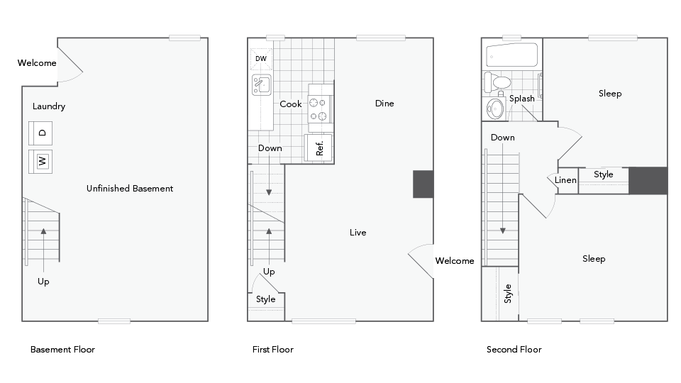 Beltsville 2-Bedroom Floorplan - Beltsville