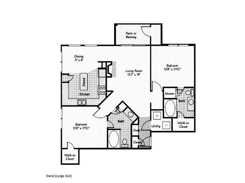 Floor Plan - 2X2-1183-Full Renovation