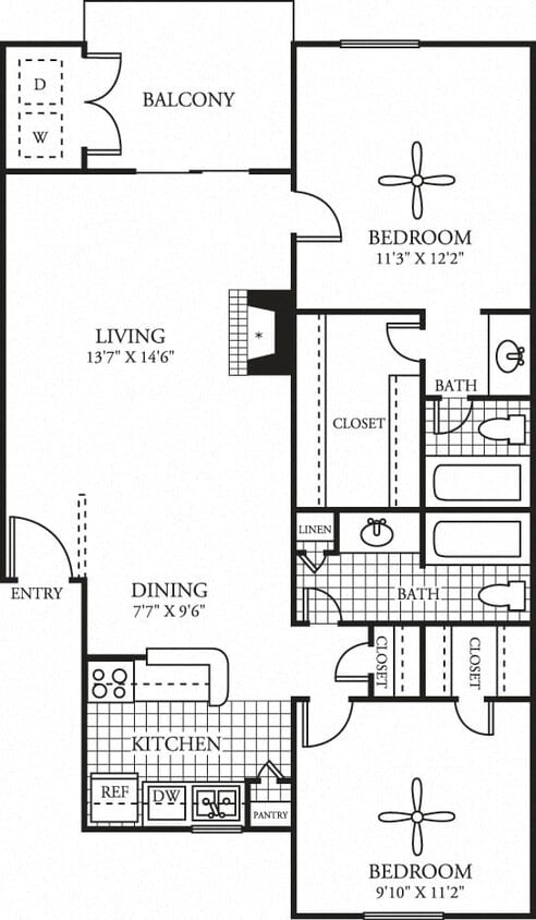 Floor Plan - 2B Renovation 2