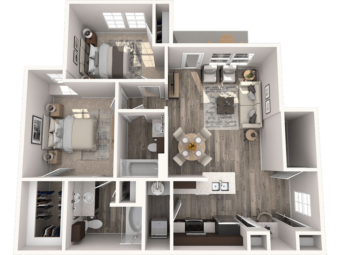 Floor Plan - B1 973 Sq. Ft. 1st Fl.