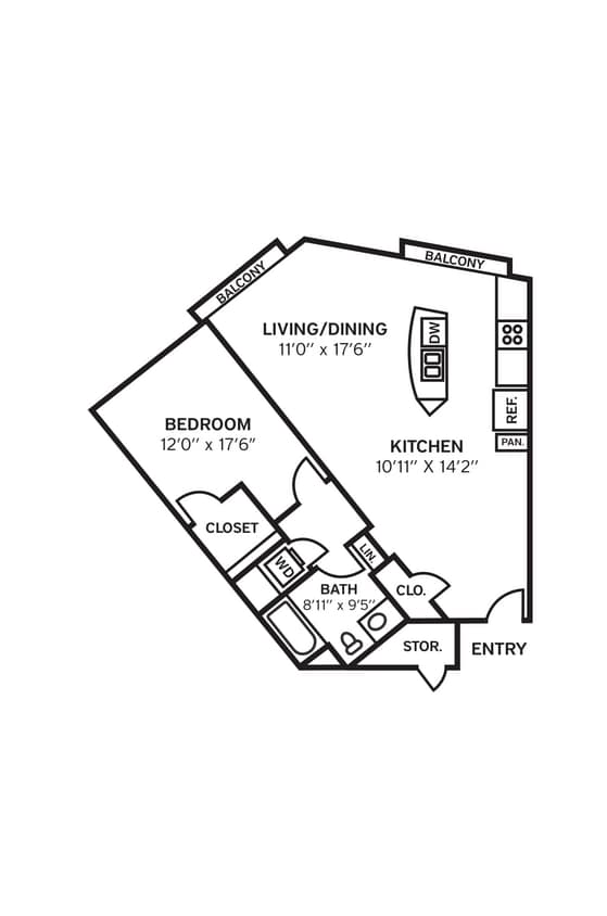 Floor Plan - 1J