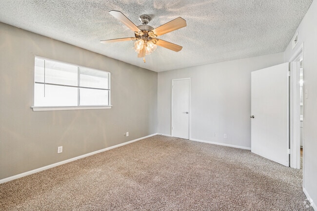 1BR, 1BA - 768SF - Primary Bedroom - RiverStone Apartment Homes