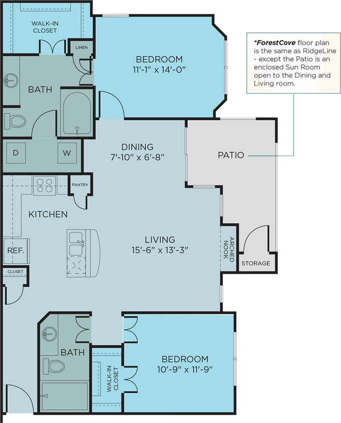 Floor Plan - B3 Sunroom