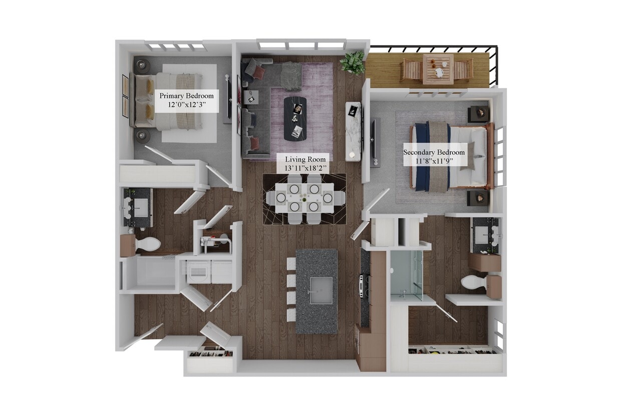 Floor Plan - The Mill - B2
