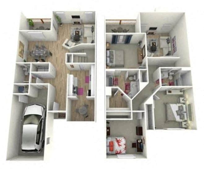 Floor Plan - ARNOLD Renovated (TOWNHOME)