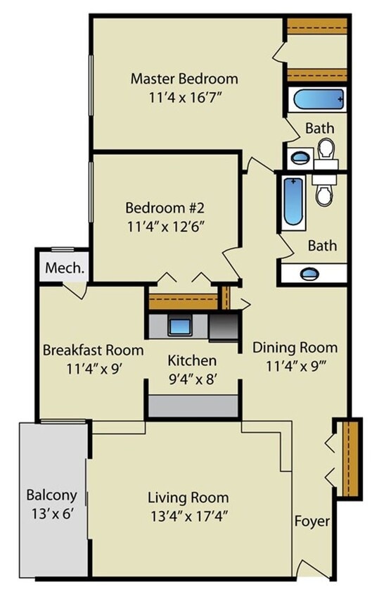Floor Plan - 2 Bedroom