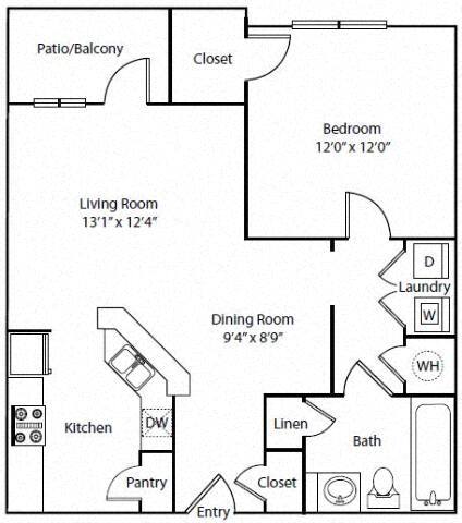 Floor Plan - 1B