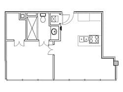 Floor Plan - One Bedroom