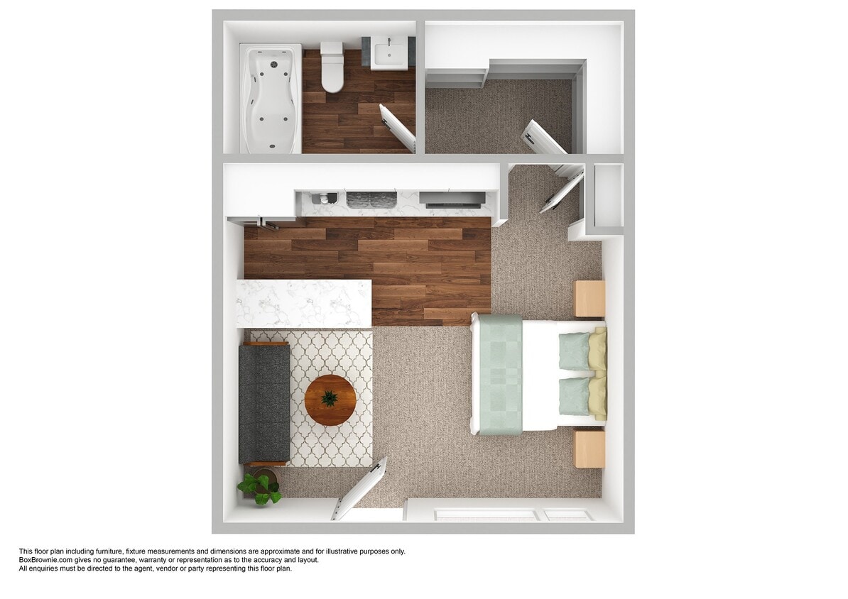 Floor Plan - Unfurnished Studio