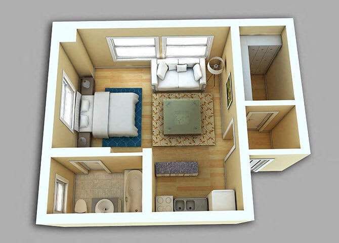 Floor Plan - Studio #805-905
