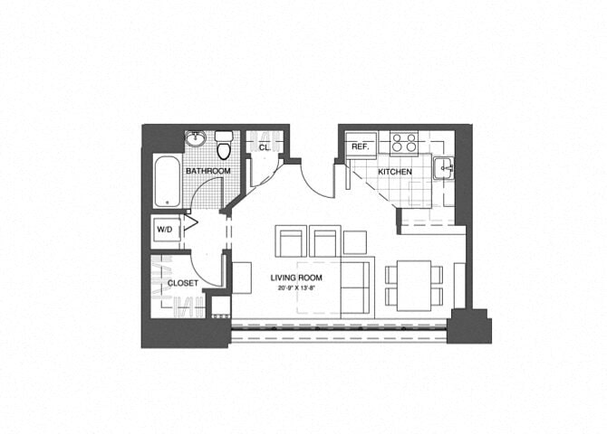 Floor Plan - Studio