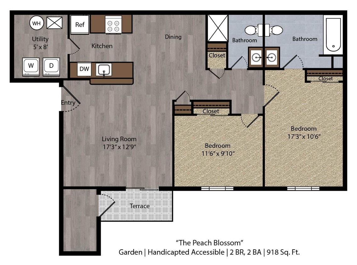 Floor Plan - The Peach Blossom