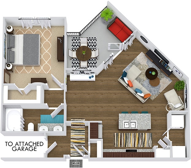 Floor Plan - The Griffith with Attached Garage