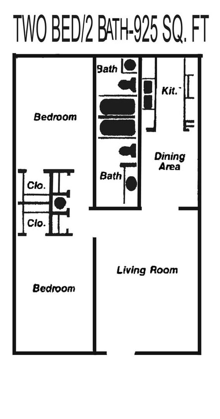 Floor Plan - 2+2 Down