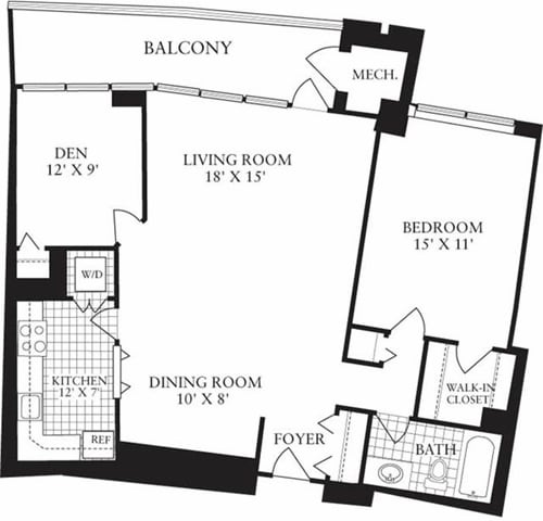 Floor Plan - 2 Bedrooms Q