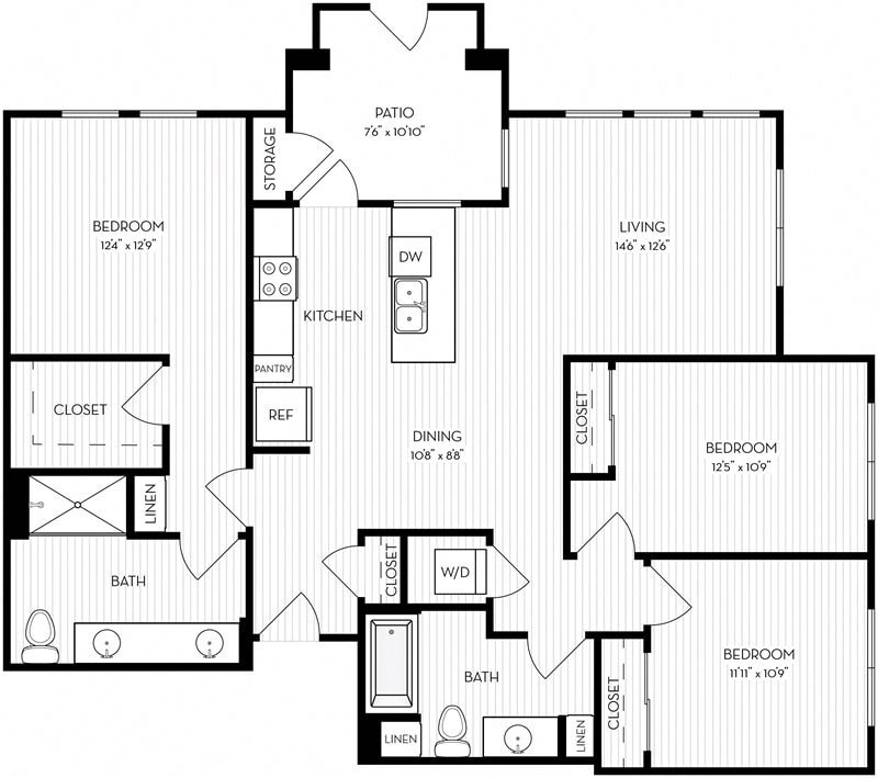 Floor Plan - Revela Floorplan 3-1A-3