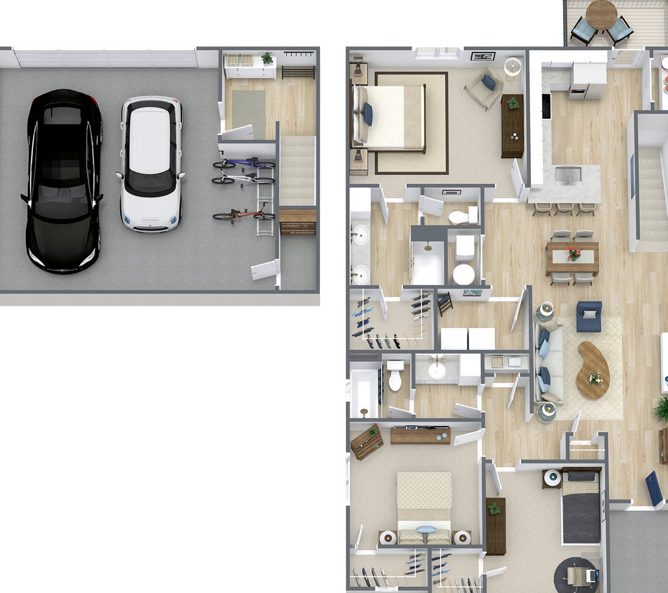 3-Bed Garage Under - Motif