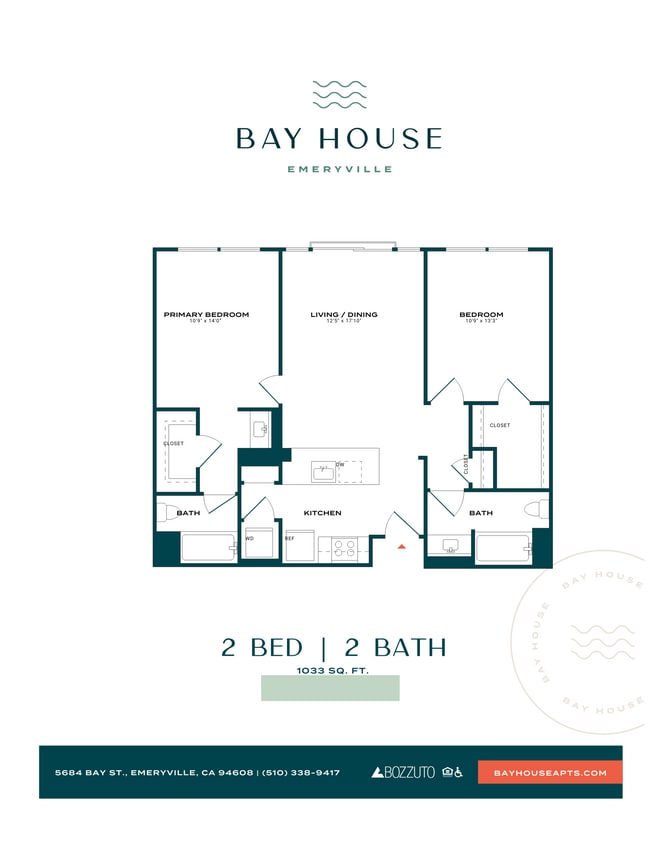 Floor Plan - 2 Bed/2 Bath-b1