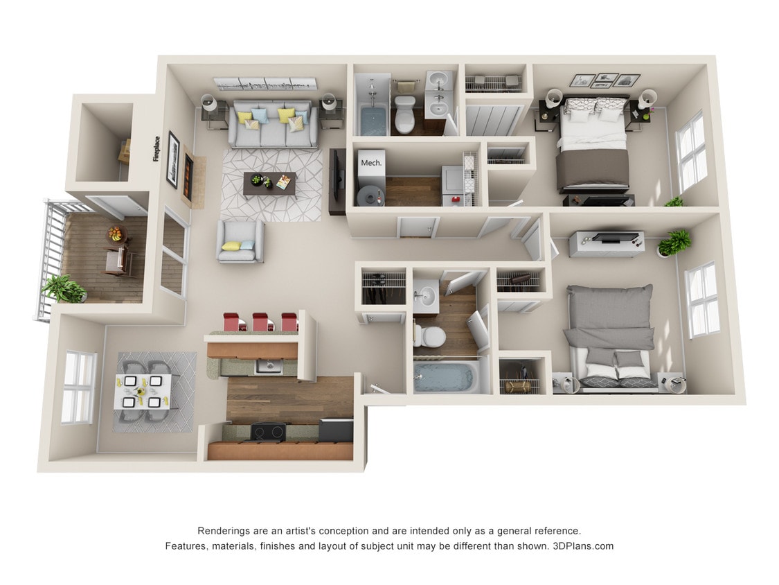 Floor Plan - Preakness 2x2