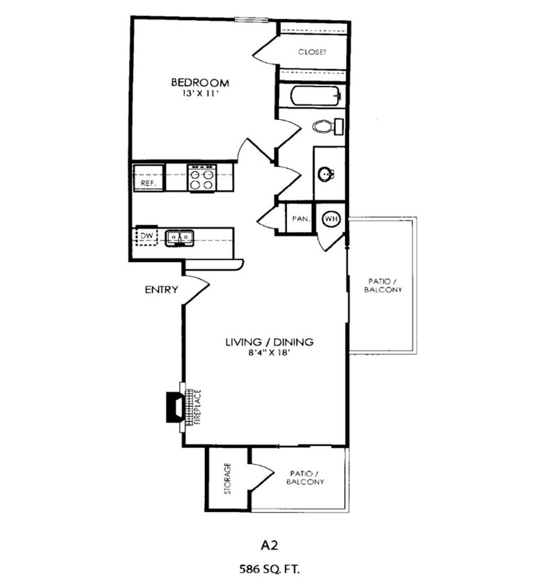 Floor Plan - A2 - Boardwalk at Windcrest