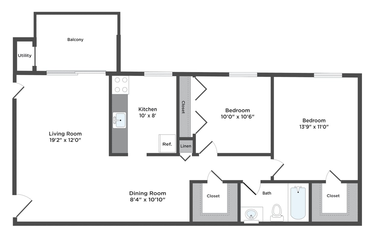 Two Bedroom - Two Bedroom