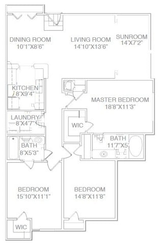 Three Bed Two Bath with Sunroom-Renovated - Three Bed Two Bath with Sunroom-Renovated
