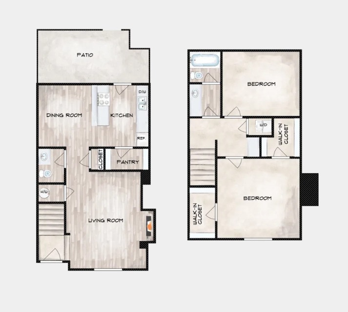 Floor Plan - Two Bedroom