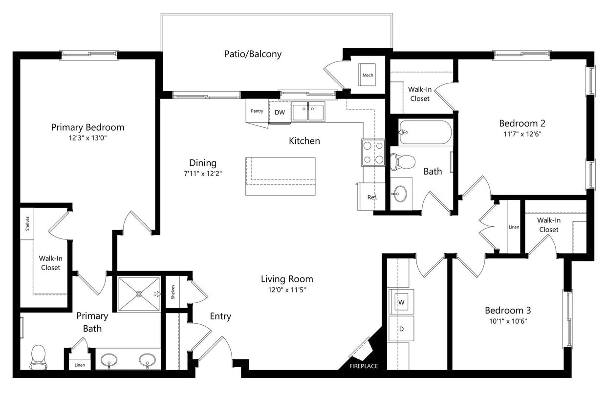 Floor Plan - Harrison (Flat)