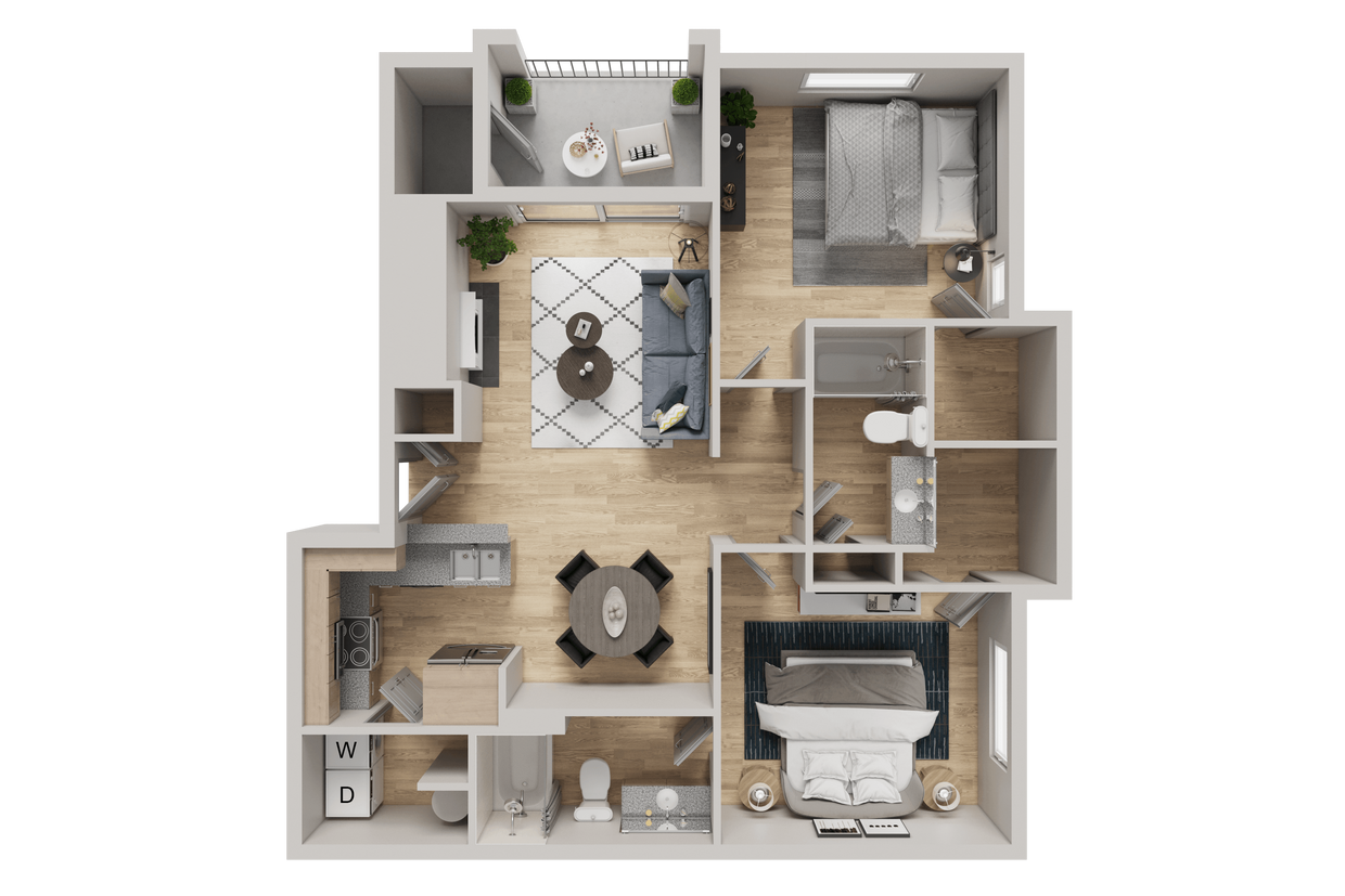 Floor Plan - Taj - Renovated