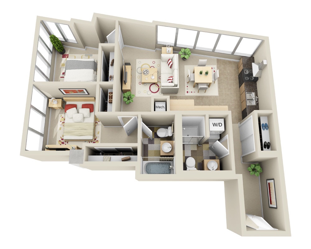 Floor Plan - Highrise B2B