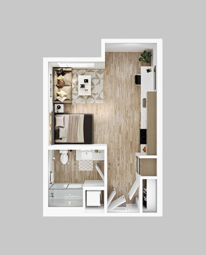 S3AB - Studio - S3a Balcony