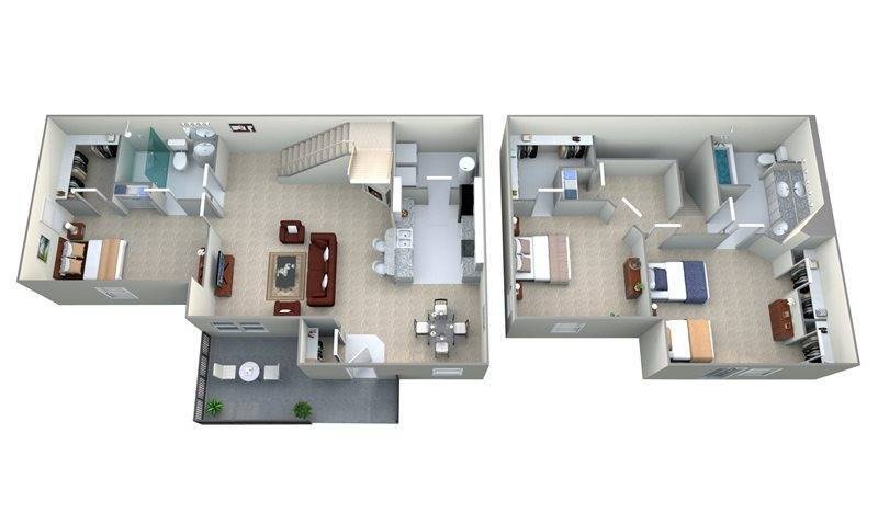 Ventana Hills - 3 Bedroom, 2 Bath - Townhome