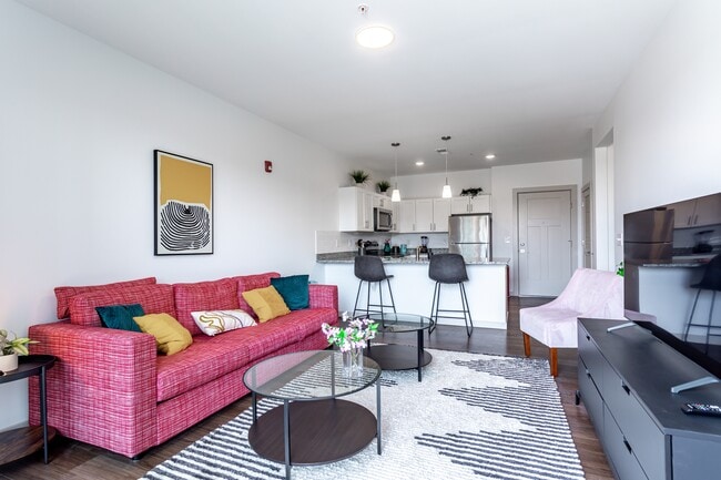 Model Living Room View - The Forge on Main