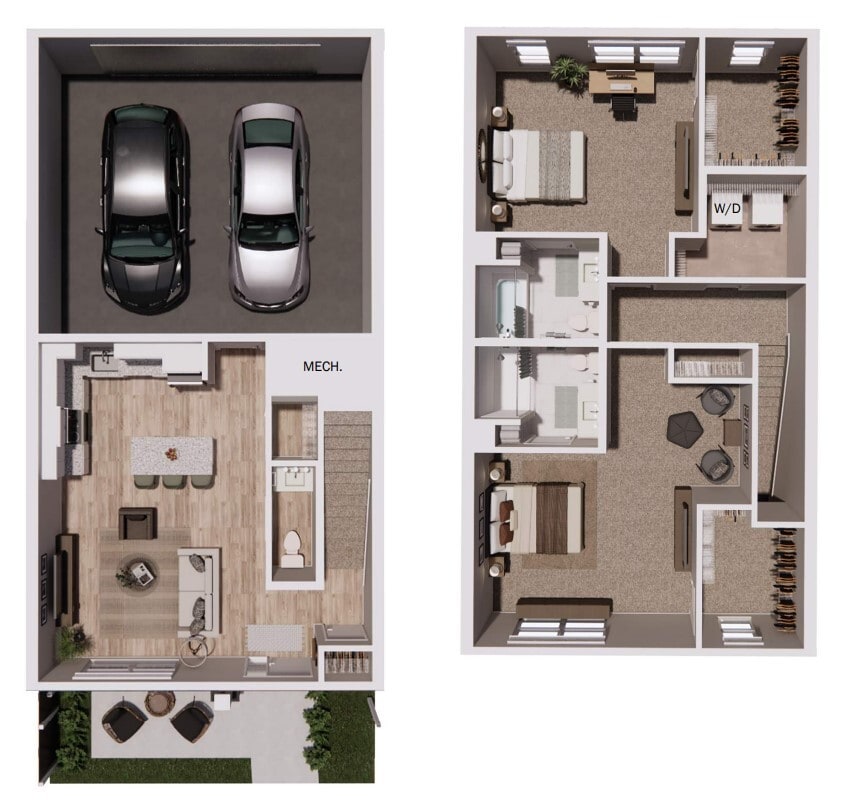 Townhome 2b/2.5b - Townhome 2 bd, 2.5 bath