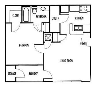 1BR/1BA - A3