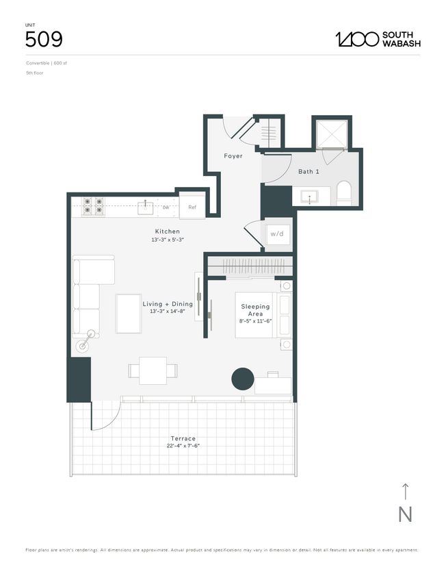 C2 floor plan 1400 Wabash - C2